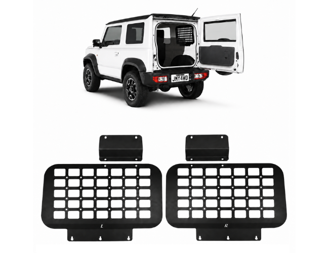 New Pair of Rear Window MOLLE Storage Panels for Suzuki Jimny 3 Door (2018+